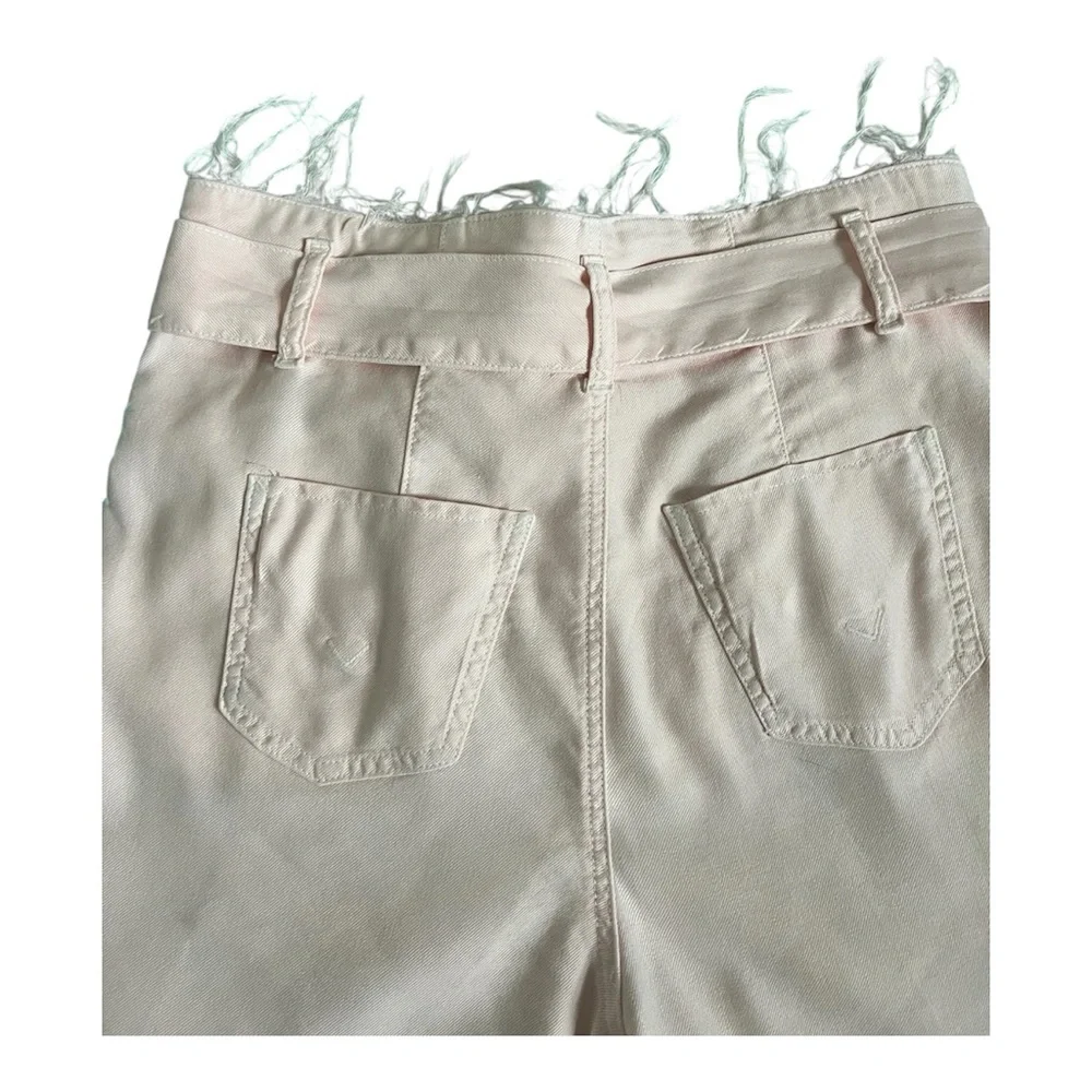 Hudson Linen-Blend Paperbag Shorts